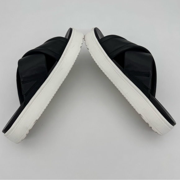 UGG Zayne Crossband Leather Platform Slide Sandals Women’s Size 9 - Picture 3 of 9
